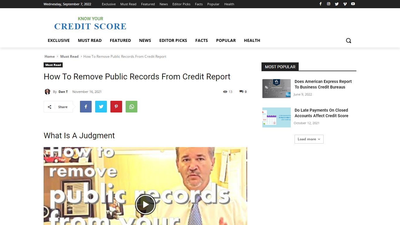 How To Remove Public Records From Credit Report